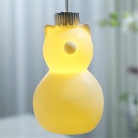 CERAMIC ORNAMENT BEAR WITH LED LIGHT